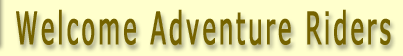 welcome riders